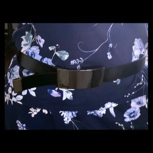 Black and silver Michael Kors belt